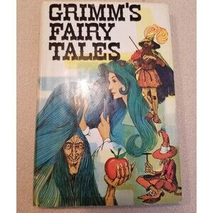 Grimm's fairy tales 1954 junior deluxe edition hardcover book vintage